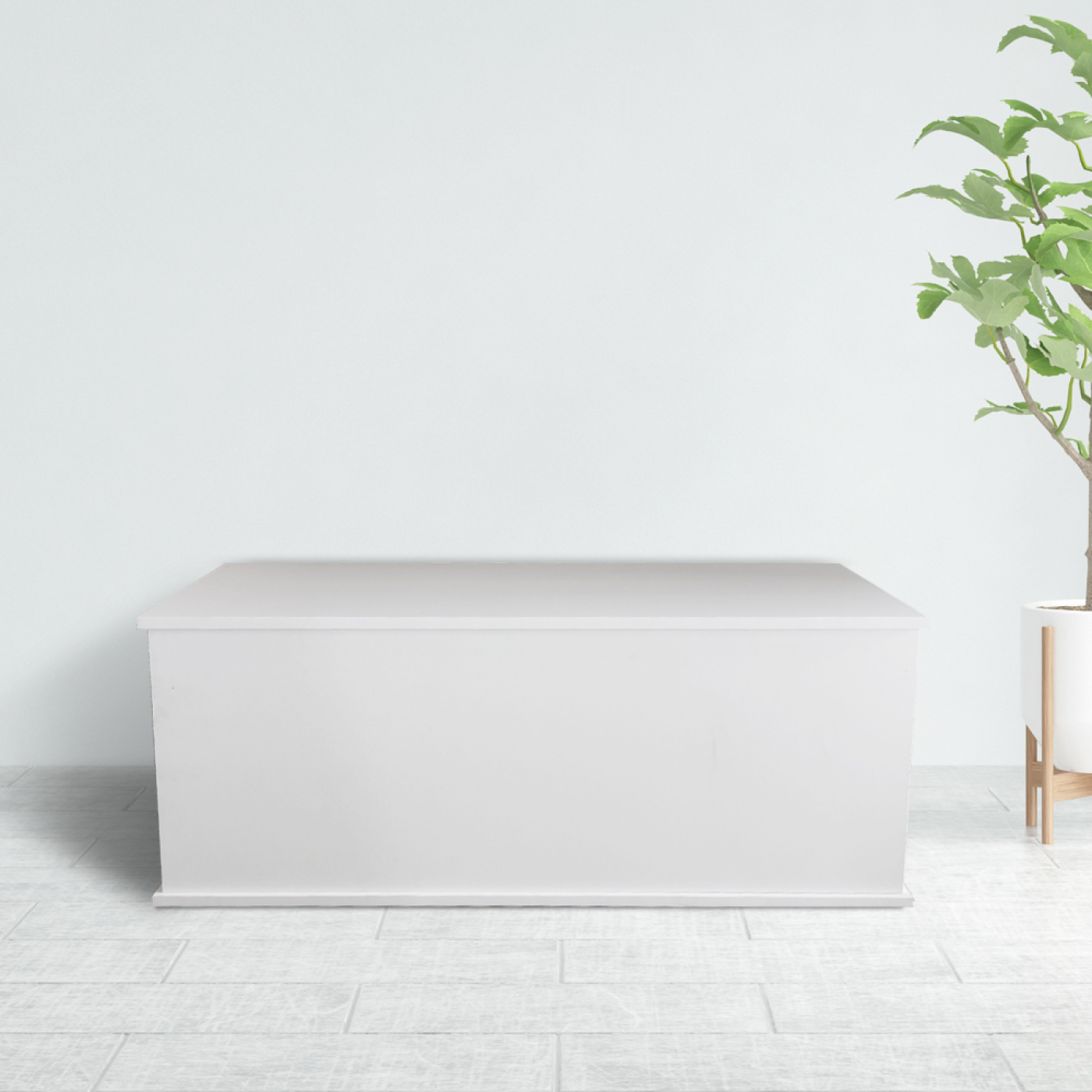 Opbergkist hout - speelgoedkist - dekenkist - 100 cm breed - wit - alternatieve afbeelding