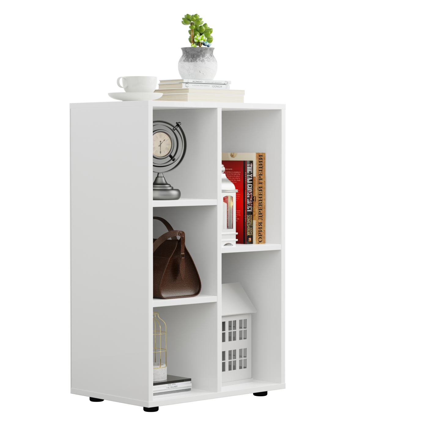 VDD - Vakkenkast - wandkast - wit - 5 vakken - alternatieve afbeelding