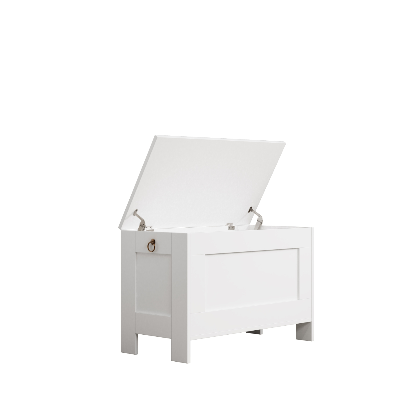 VDD - Opbergkist hout - speelgoedkist - dekenkist - wit