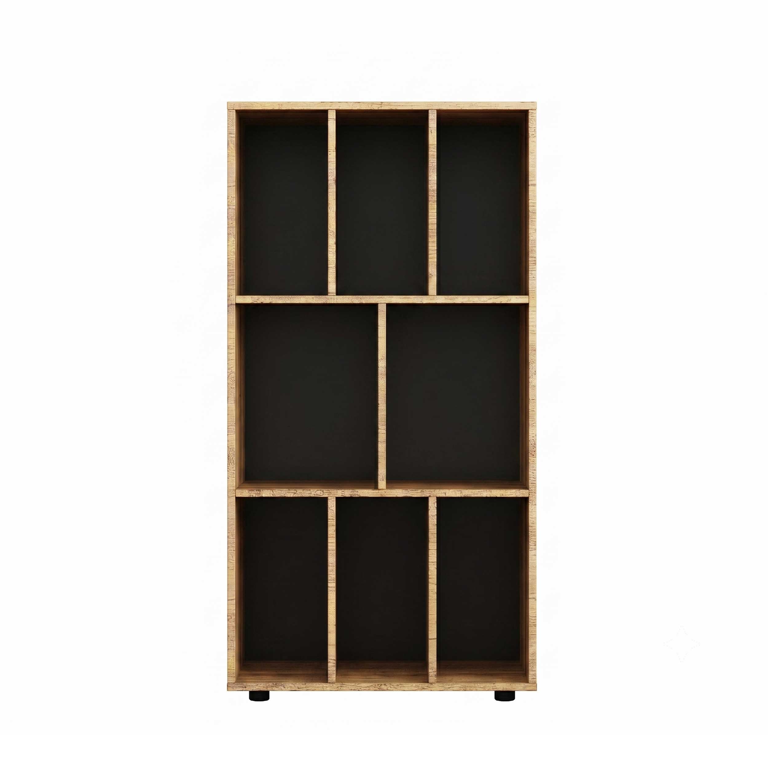VDD Vinyl Opbergkast - 8 Vakken - 114 x 60 x 40 cm - Bruin VDD Vinyl Opbergkast - 8 Vakken - 114 x 60 x 40 cm - Bruin