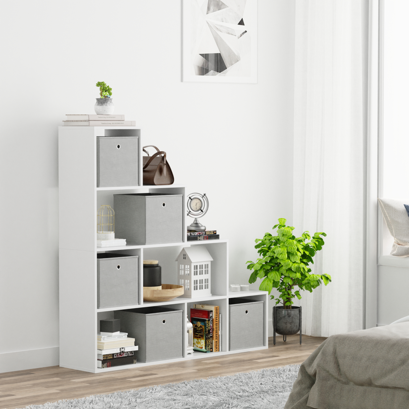 VDD - Vakkenkast - Vakken kast - Roomdivider - Trappenkast - alternatieve afbeelding