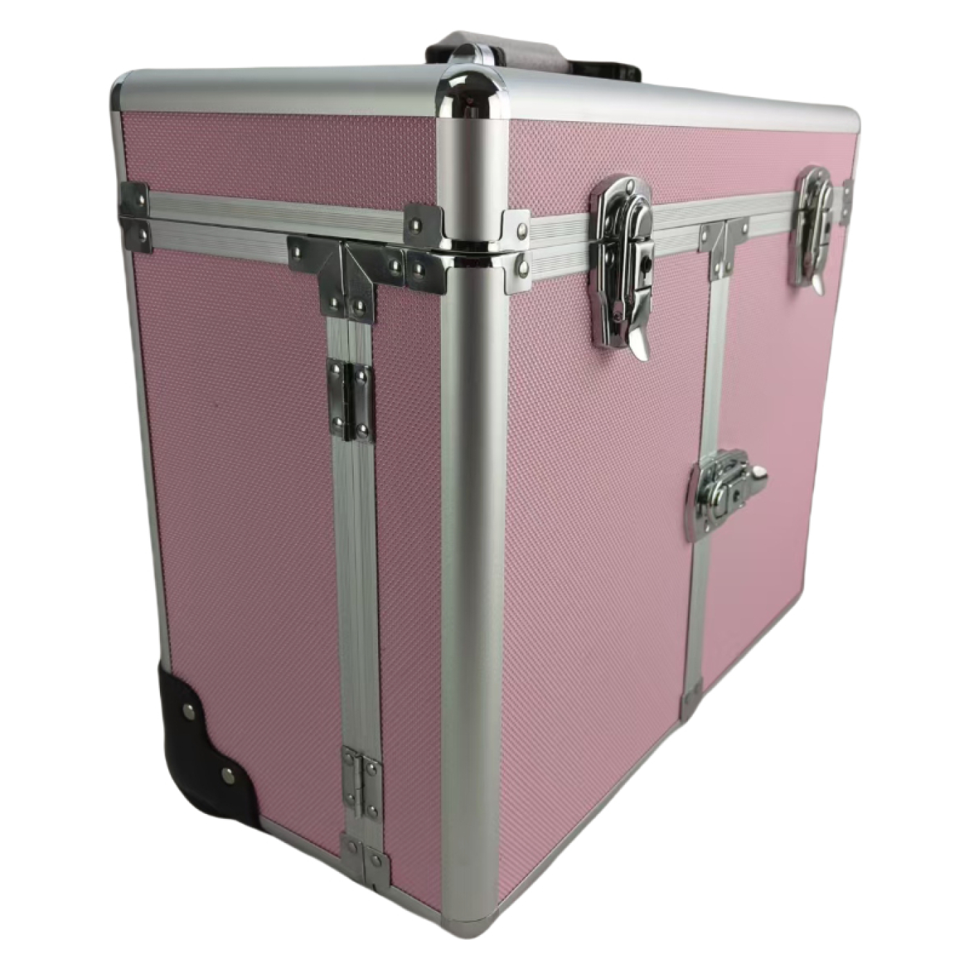 VDD - Kapperskoffer - kappers trolley – Kappers Koffer – Kapperstrolley – Kapperstas - Schmink visagie koffer trolley – Verrijdbaar – Draagbaar - Roze