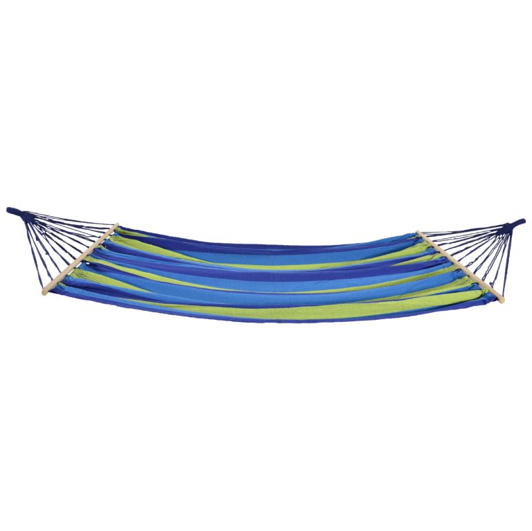 VDD Hangmat - 220 x 160m - Geschikt voor 2 pers. - Meerkleurig/Blauw