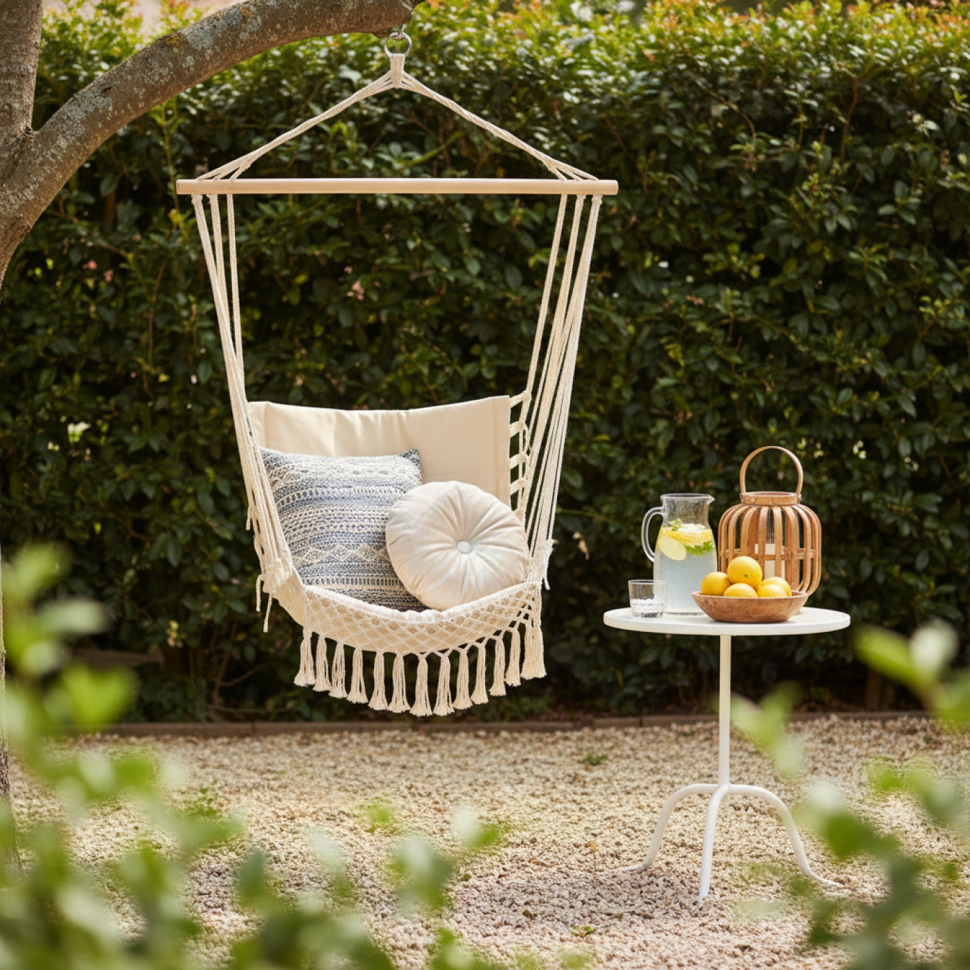 VDD - Hangstoel - Beige - stof - 1 persoons - Meubel-Plein VDD - Hangstoel - Beige - stof - 1 persoons - Meubel-Plein