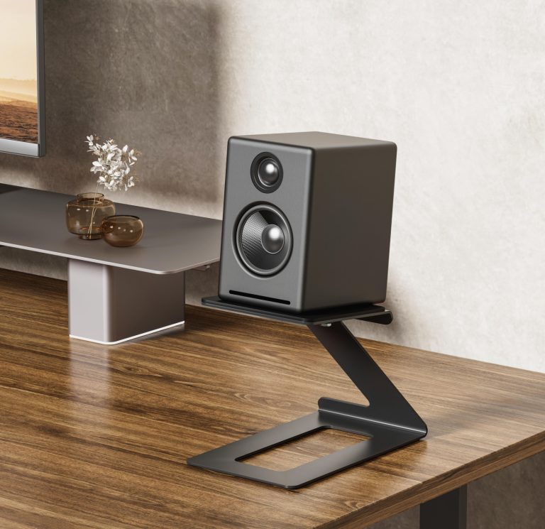 Speakerstandaard bureau - luidsprekerstandaard - set van 2 stuks - alternatieve afbeelding