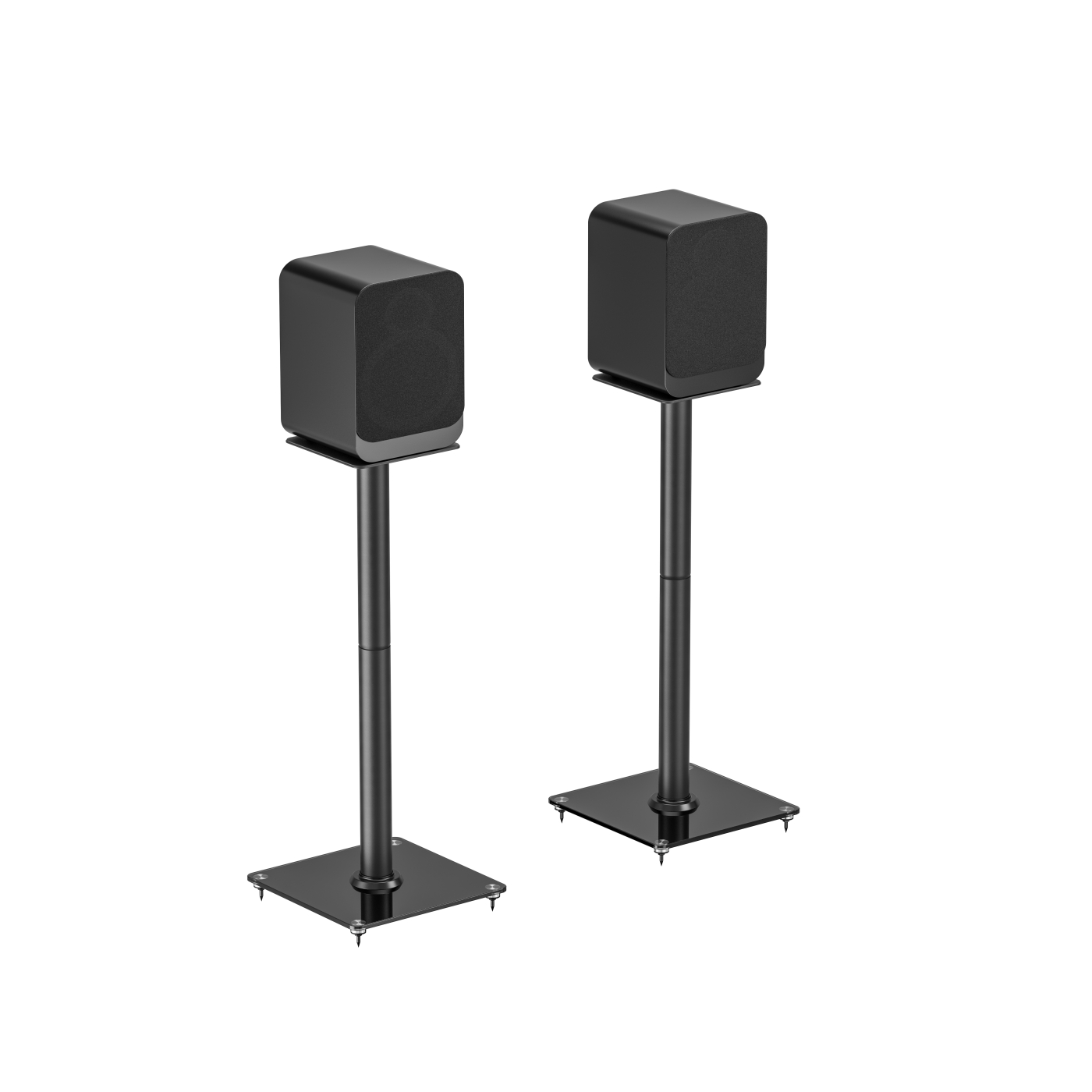 VDD Gaming Speaker Standaard - Universele Speaker Standaard - Vloer Standaard - Luidspreker Standaard - 2 stuks - 76.5 x 30 cm - 25kg Capaciteit - Zwart