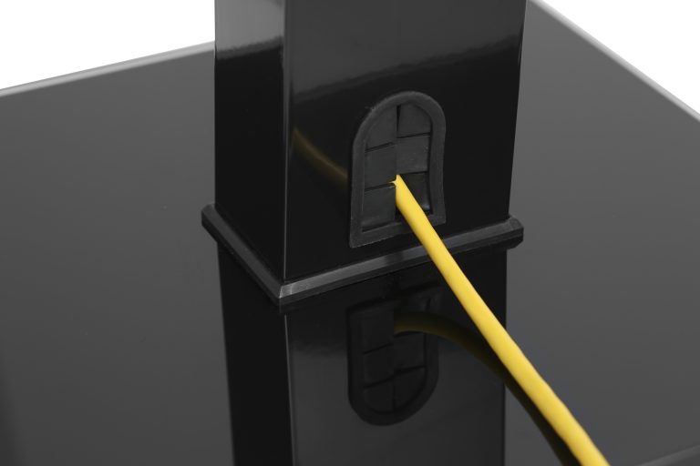 TV standaard - tv statief - tv voet - tafelmodel - draaibaar - hoogte verstelbaar 67 cm tot 79 cm - Meubel-Plein