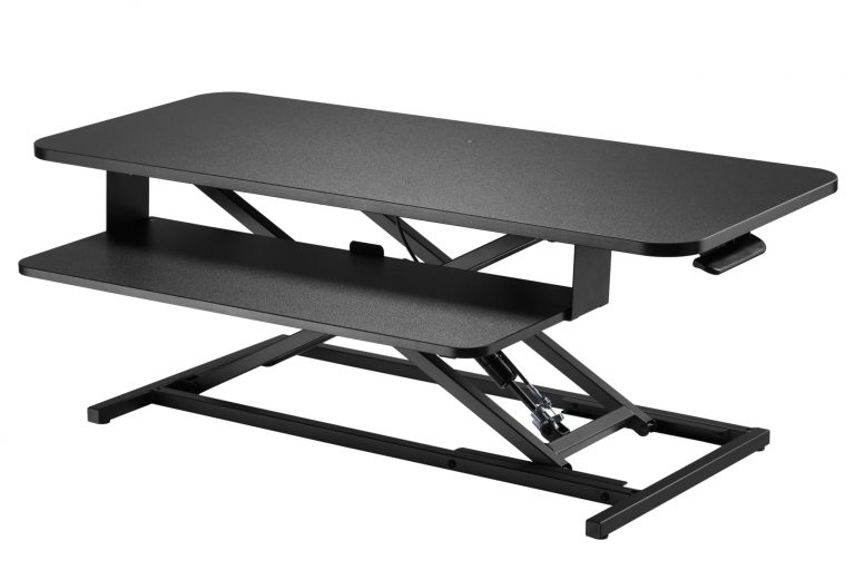 Zit sta bureau verhoger ergonomisch - werkstation  hoogte verstelbaar - 95 cm breed - alternatieve afbeelding