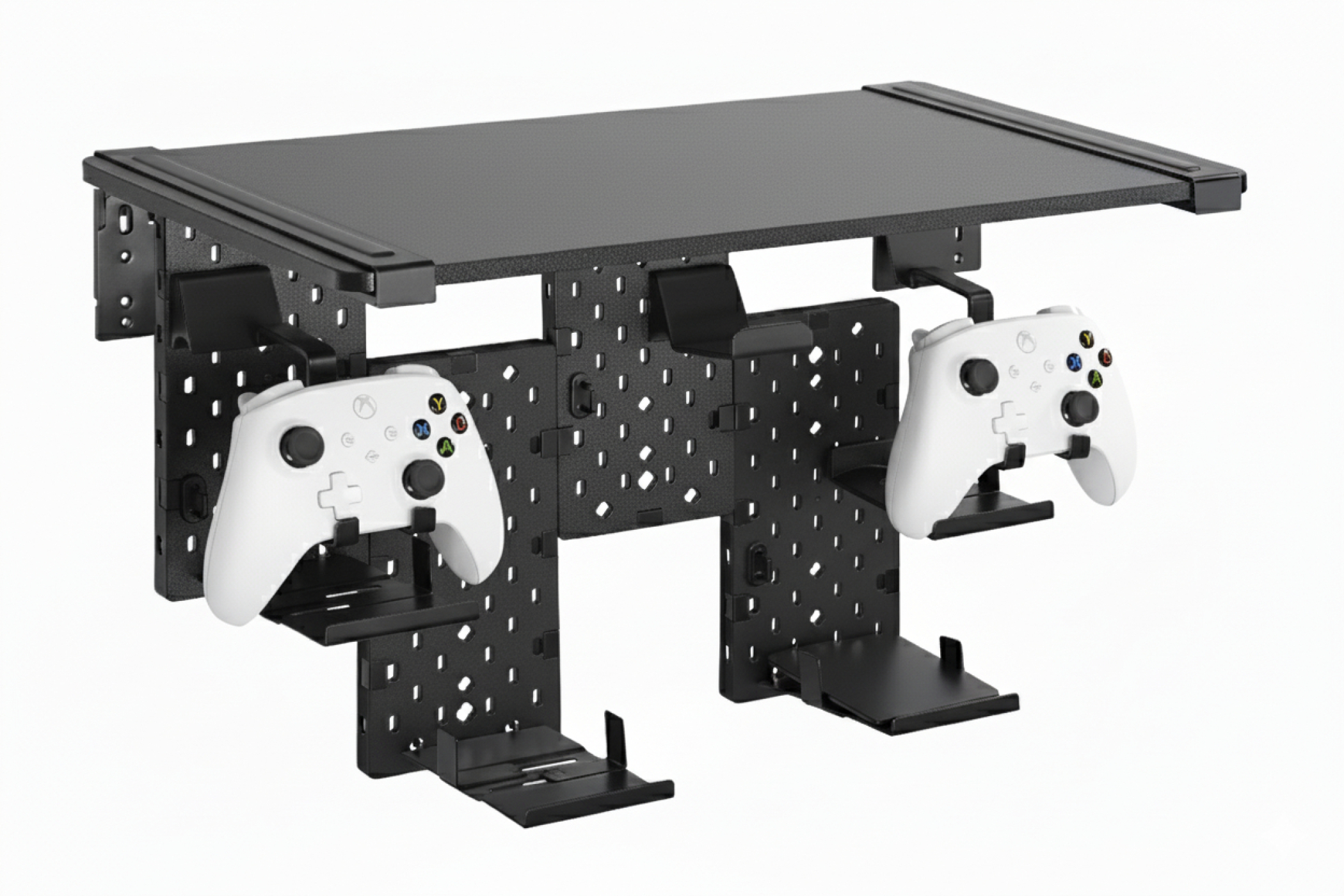 VDD - Mediaplank - opslag voor media - pegboard - zwart