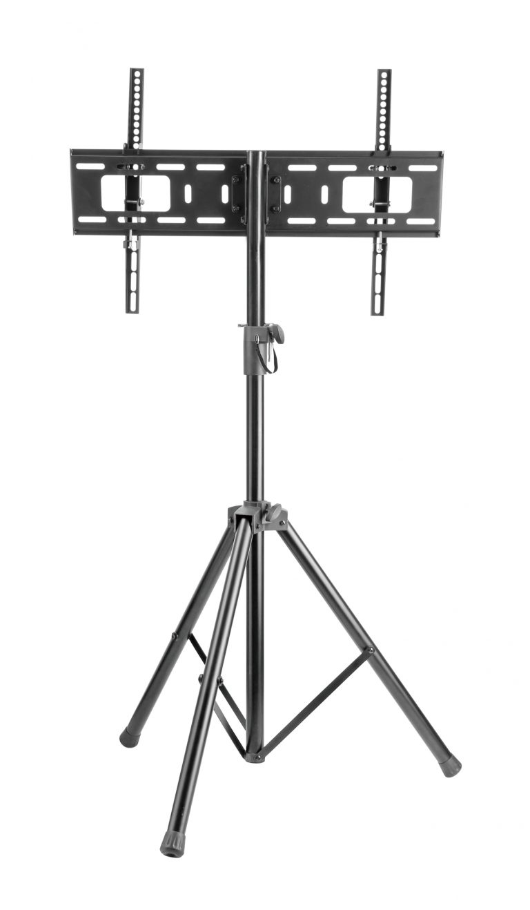 VDD TV Statief - TV Standaard - TV Voet - Industrieel Design - Verstelbaar tot 188 cm - Zwart