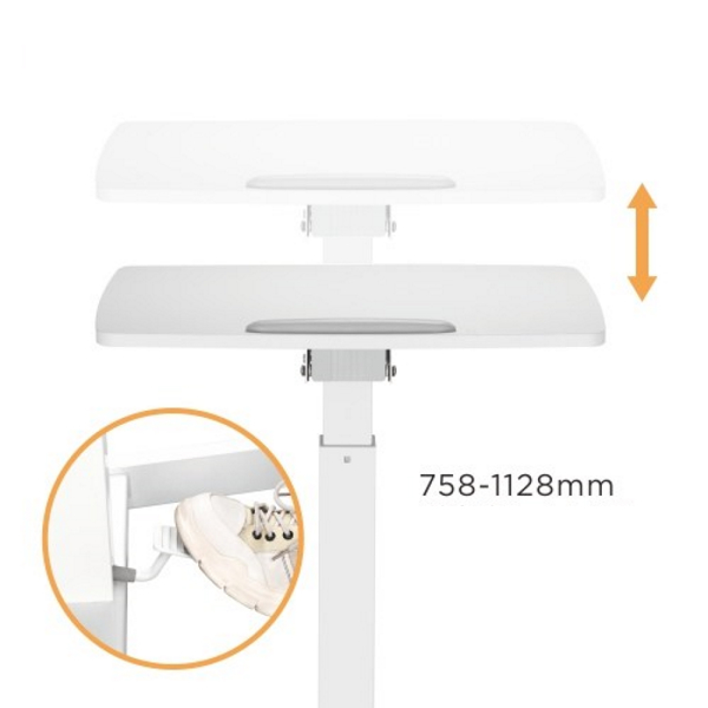 Bureau zit sta laptoptafel - presentatie lessenaar - verrijdbaar - hoogte verstelbaar - Meubel-Plein Bureau zit sta laptoptafel - presentatie lessenaar - verrijdbaar - hoogte verstelbaar - Meubel-Plein