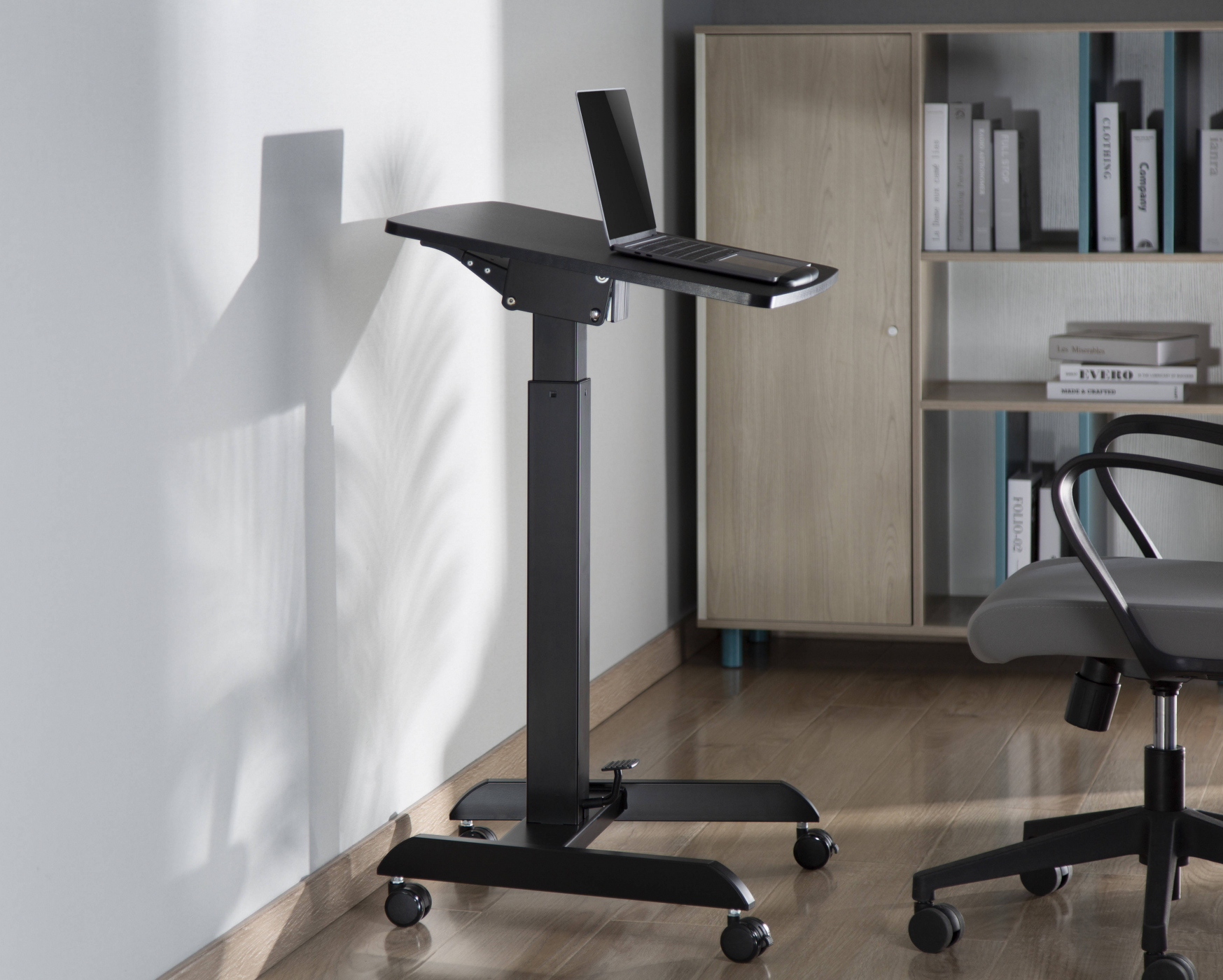 Bureau zit sta laptoptafel - presentatie lessenaar - verrijdbaar - hoogte verstelbaar - alternatieve afbeelding