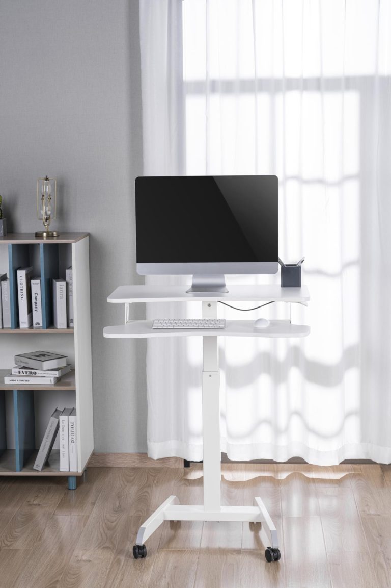 Bureau zit sta laptoptafel - verrijdbaar - hoogte verstelbaar - alternatieve afbeelding