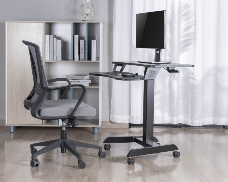 Bureau zit sta laptoptafel - verrijdbaar - hoogte verstelbaar - alternatieve afbeelding