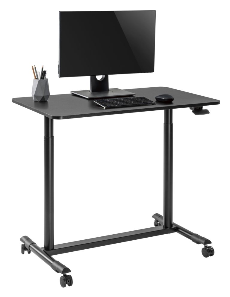 Zit sta bureau laptoptafel - verrijdbaar workstation - presentatie lessenaar - Meubel-Plein