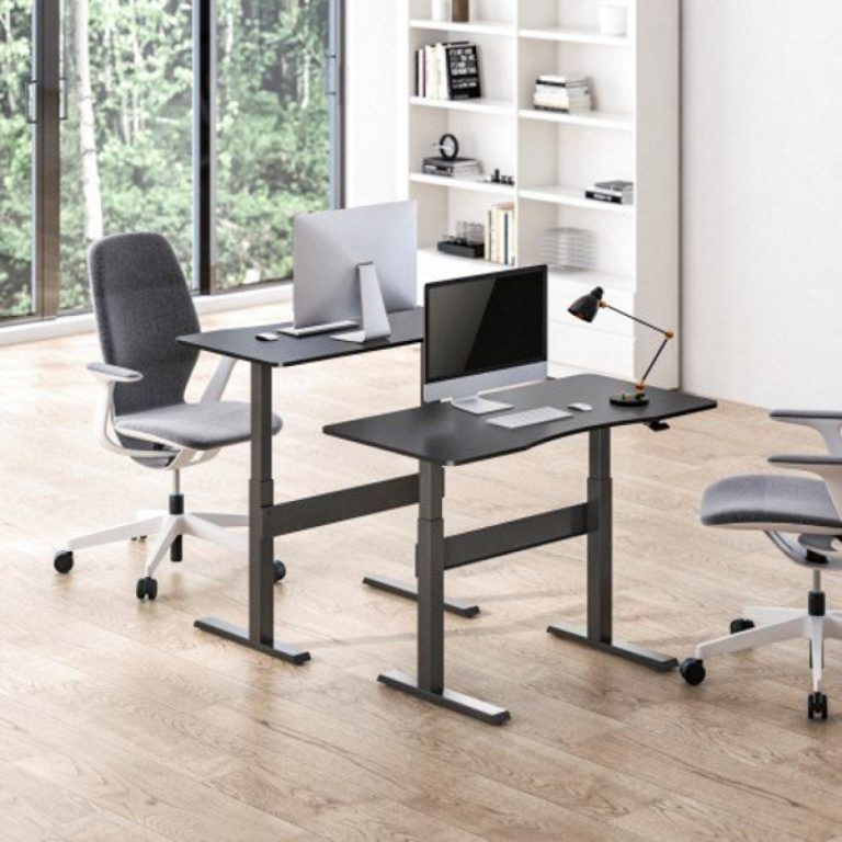 Bureau - laptoptafel - computertafel - industrieel - zwart - Meubel-Plein