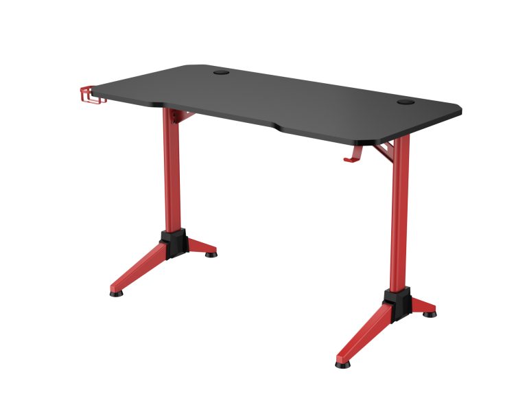 VDD Gaming Gamebureau Thomas - Ergonomisch Gaming Bureau - Zwart/Rood - alternatieve afbeelding