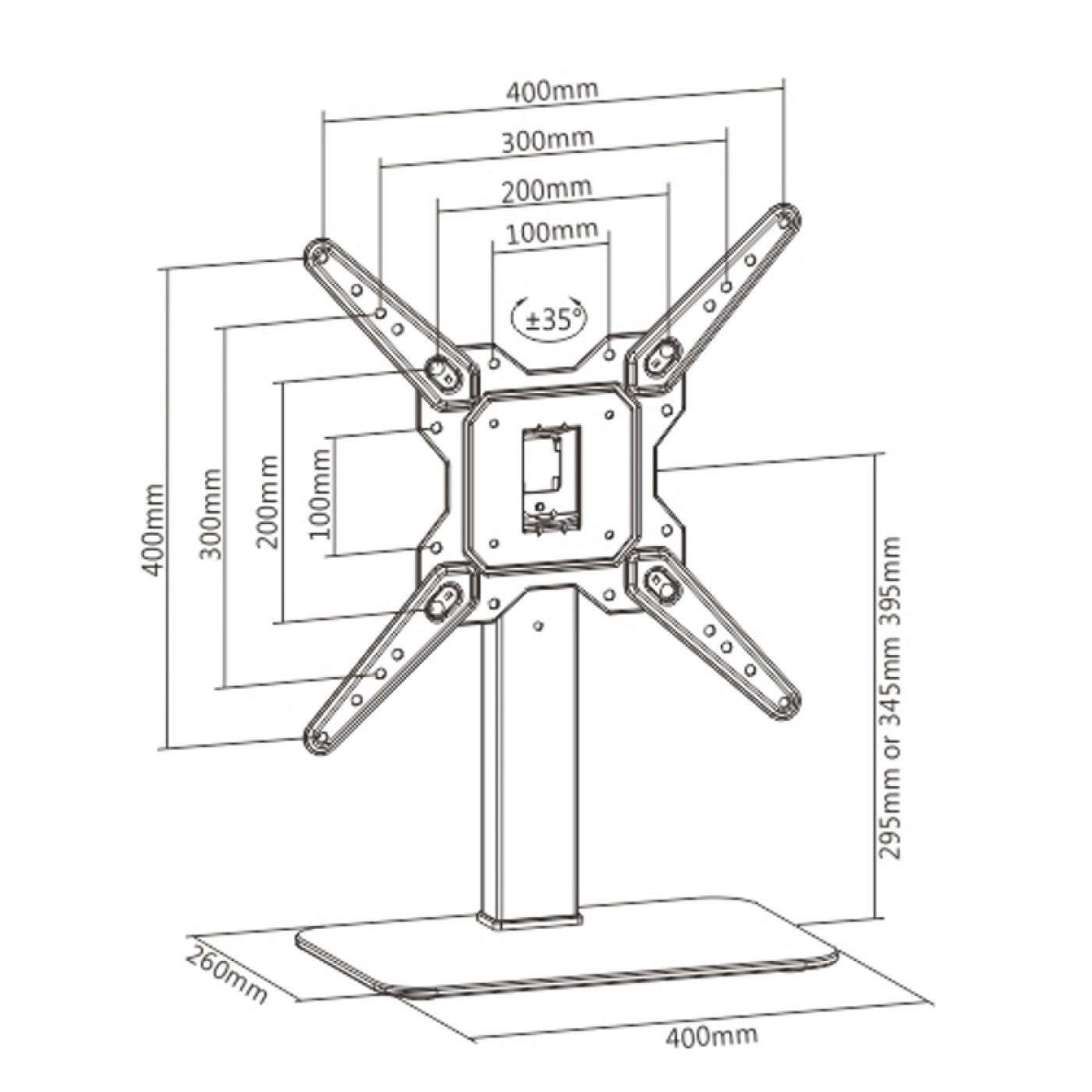 TV standaard - tv statief - tafelmodel - draaibaar - Meubel-Plein TV standaard - tv statief - tafelmodel - draaibaar - Meubel-Plein