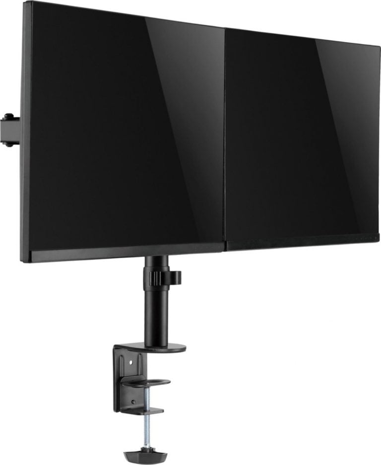 Monitorbeugel gasveer - monitorarm - usb 3.0 en type c - draaibaar kantelbaar roteerbaar - Meubel-Plein