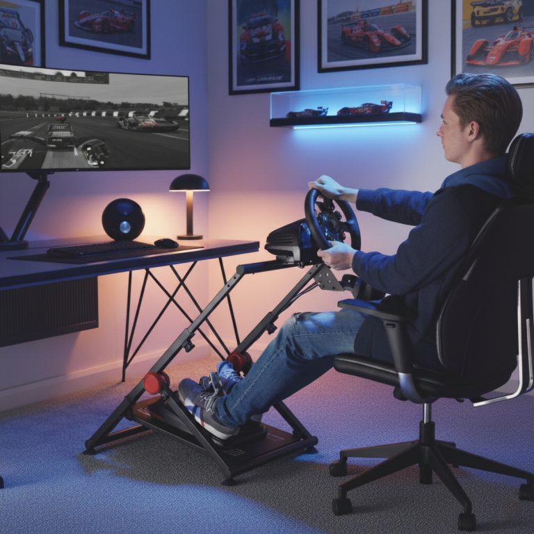 VDD Gaming SPEED Wheel Stand - Opvouwbare Racestuurstandaard - Zwart - alternatieve afbeelding