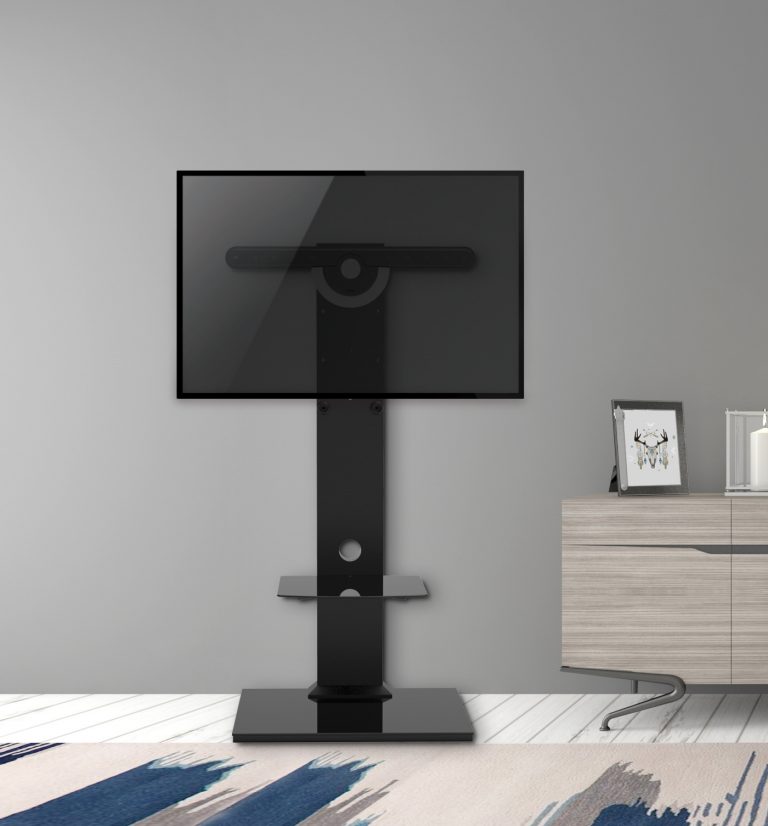 VDD TV Standaard - Vloerstandaard - Studio Statief - Schildersezel Design - Tot 65 inch - Bruin - Meubel-Plein