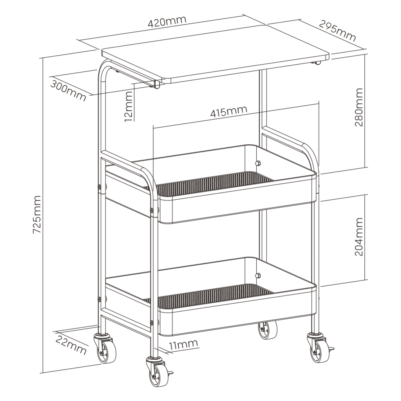 VDD - industriele trolley - op wielen - opslag trolley - zwart - Meubel-Plein VDD - industriele trolley - op wielen - opslag trolley - zwart - Meubel-Plein