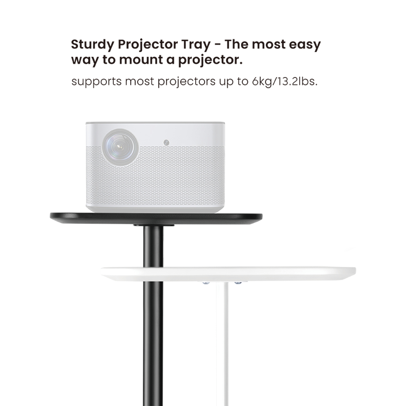VDD - beamertatief - plateaustatief - mediaplank - zwart - Meubel-Plein VDD - beamertatief - plateaustatief - mediaplank - zwart - Meubel-Plein