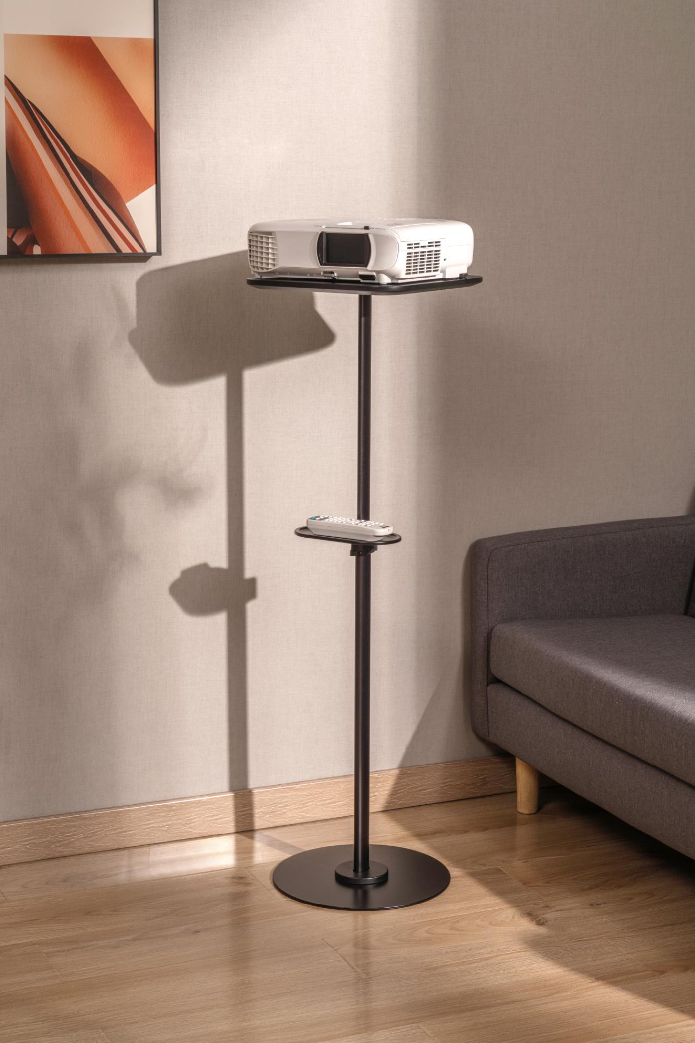 VDD - beamertatief - plateaustatief - mediaplank - zwart - Meubel-Plein VDD - beamertatief - plateaustatief - mediaplank - zwart - Meubel-Plein