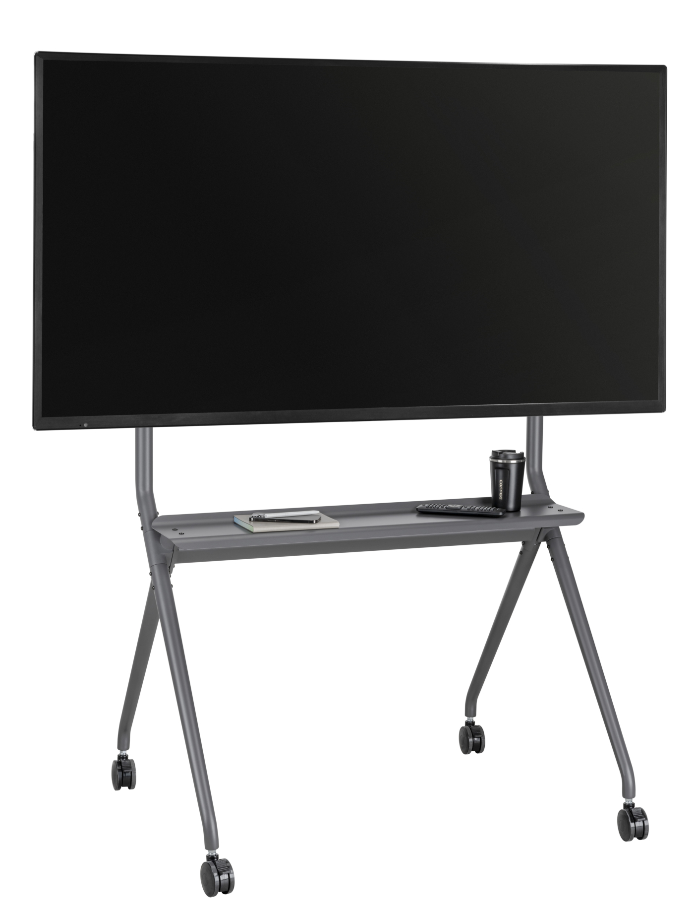 Tv standaard statief verrijdbaar - tot 86 inch tv scherm - 120 kg belastbaar - Meubel-Plein Tv standaard statief verrijdbaar - tot 86 inch tv scherm - 120 kg belastbaar - Meubel-Plein