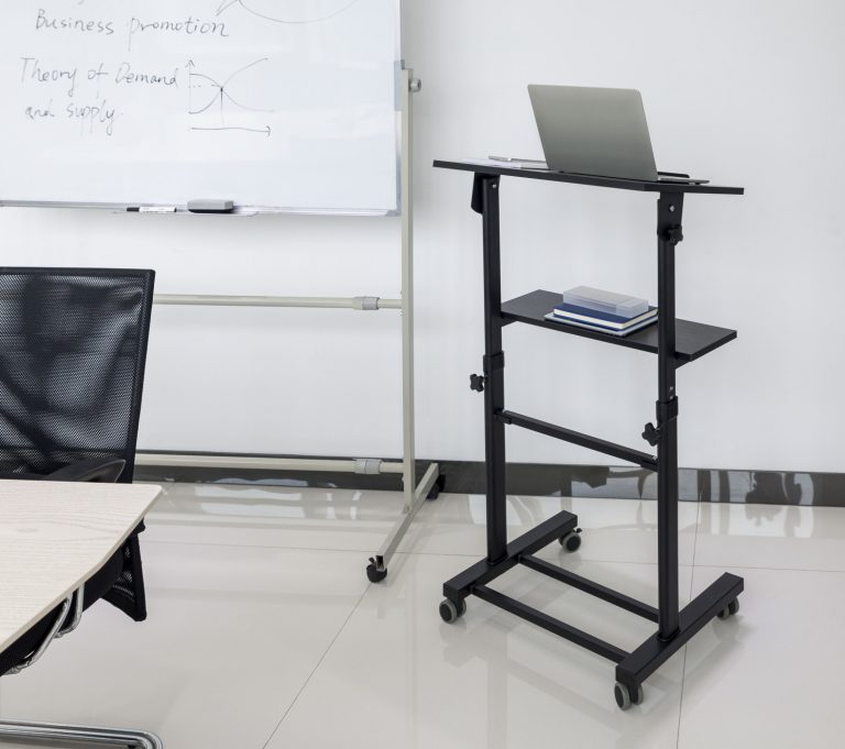 Lessenaar lectern - presentatie meubel - verrijdbaar - hoogte verstelbaar - alternatieve afbeelding