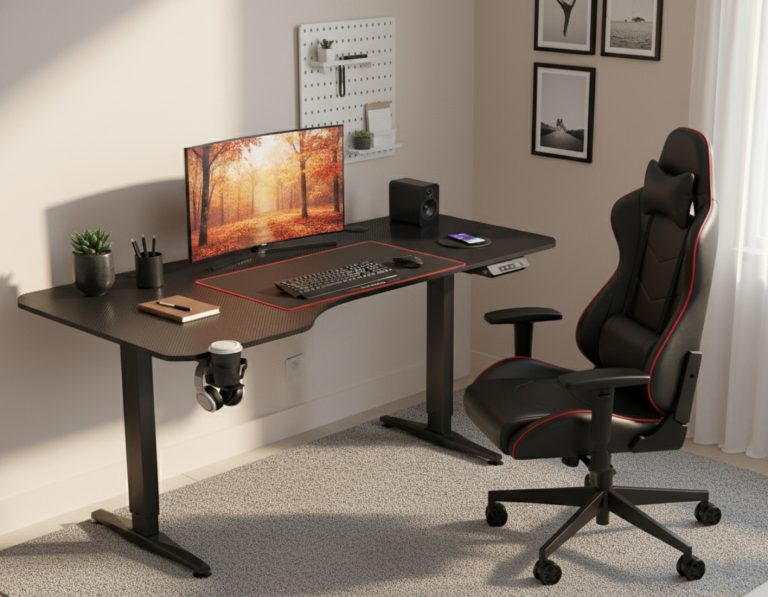 VDD Gaming - Bureau zit sta elektrisch in hoogte verstelbaar - game bureau - 160 x 75 cm - alternatieve afbeelding