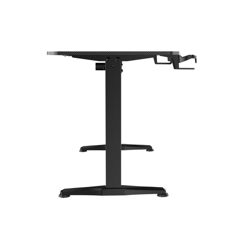 VDD Bureau met Opbergplanken - Zwart Blad met Zwart Frame