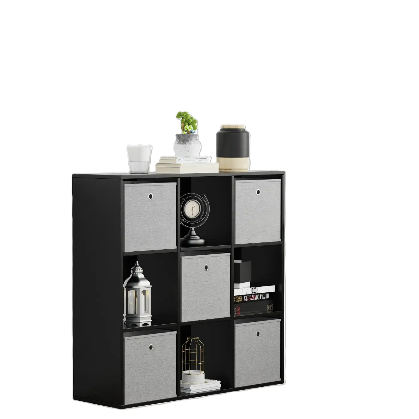 VDD - Vakkenkast - Opbergkast - Wandkast - Roomdivider - Zwart