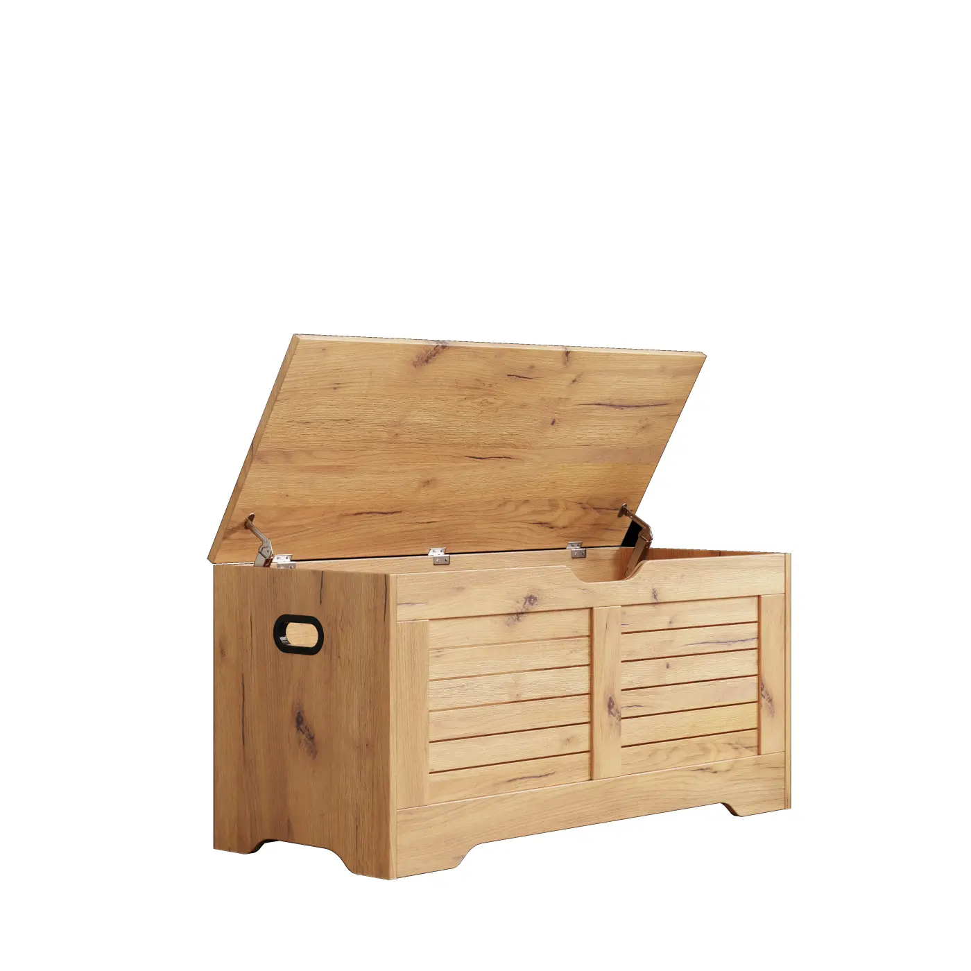 VDD - Opbergkist - Speelgoedkist - Dekenkist - 100 cm breed - Oak hout look