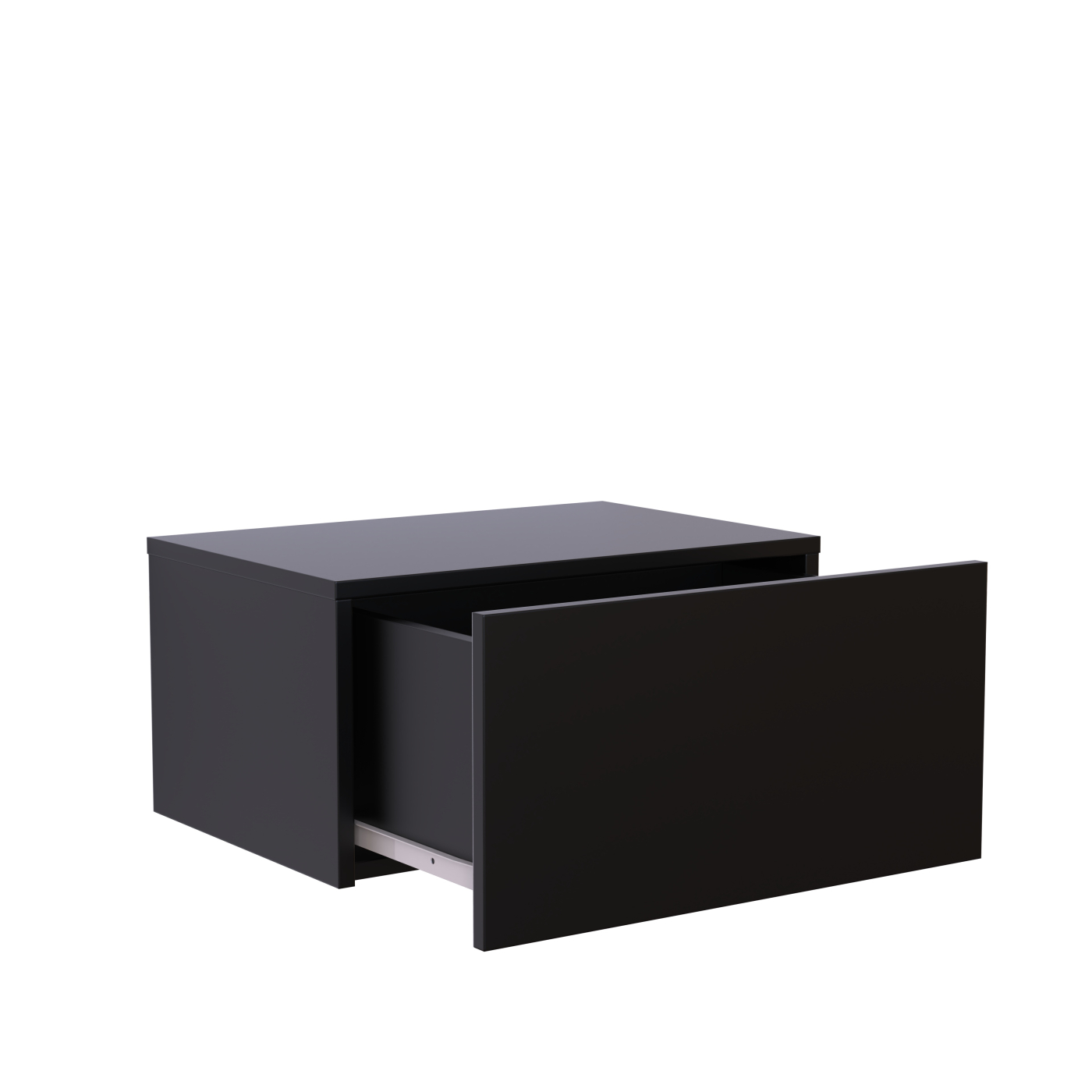 VDD – Nachtkastje – Nachtkastje Industrieel – Nachtkastje Modern - Nachtkastje Zwart – Nachtkastje Zwevend - Zwart