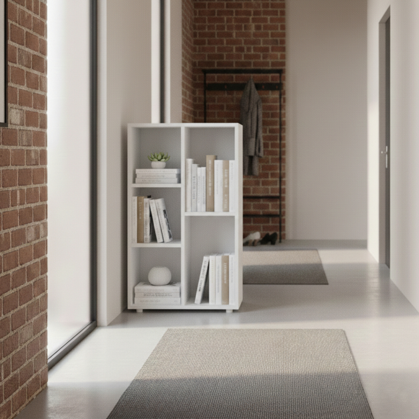 VDD - Vakkenkast - wandkast - wit - 5 vakken - alternatieve afbeelding