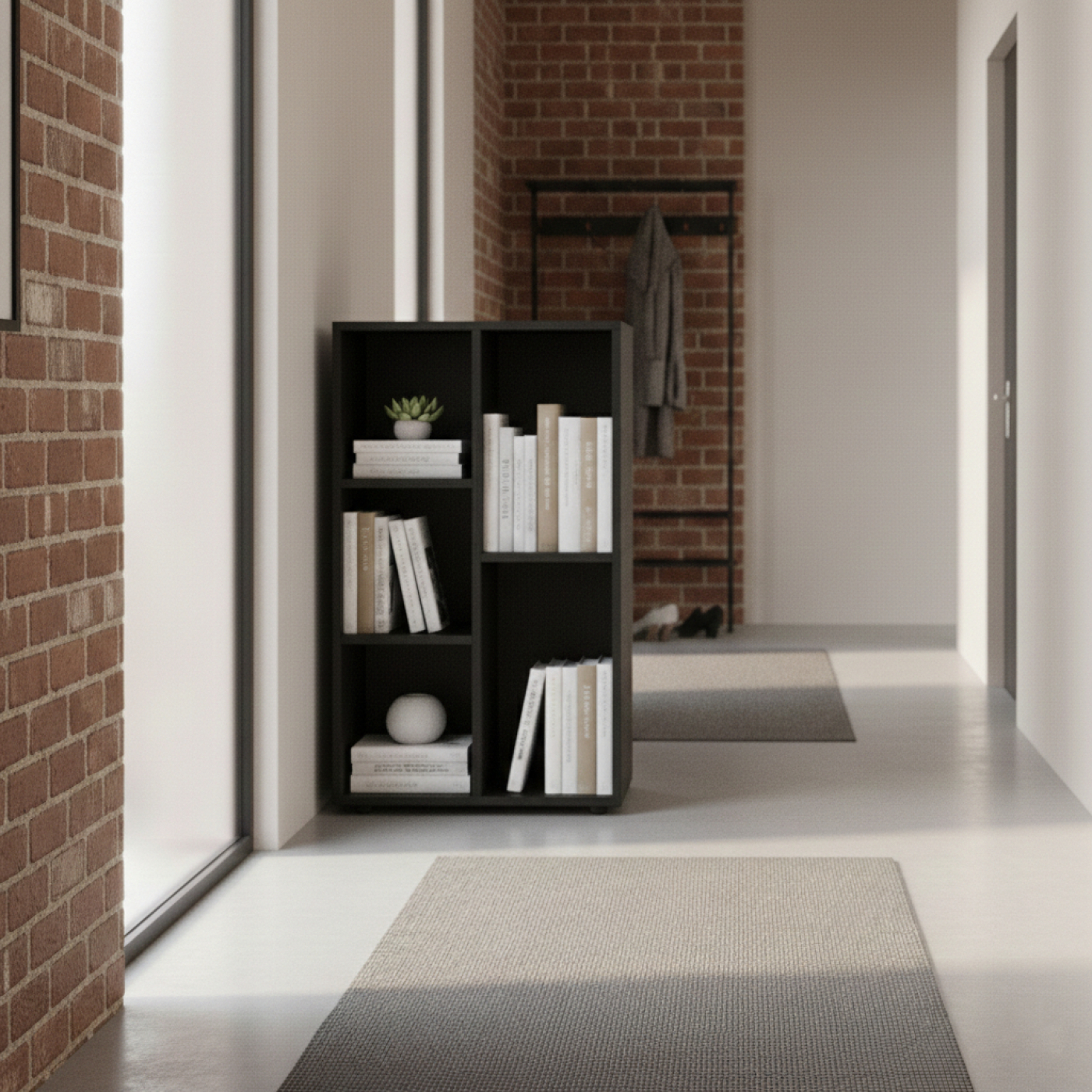 VDD - Kast - wandkast - zwart - 5 vakken - alternatieve afbeelding