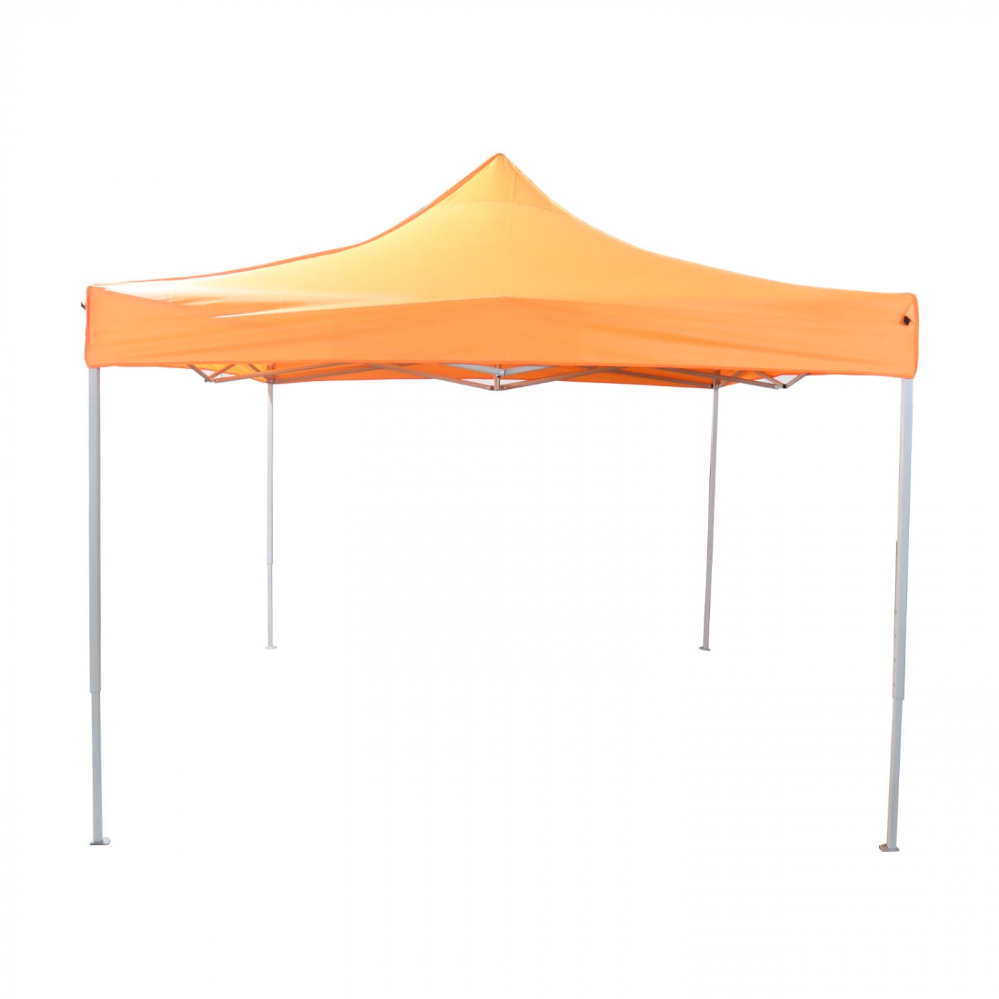 Partytent easy up 3 x 3 - harmonica  frame - 420D Oxford oranje tentdoek met PVC coating