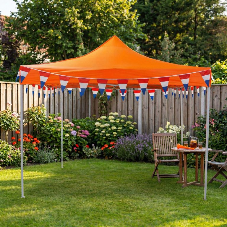 VDD Partytent Easy Up - 3x3 meter - Met Draagtas - Oranje - alternatieve afbeelding