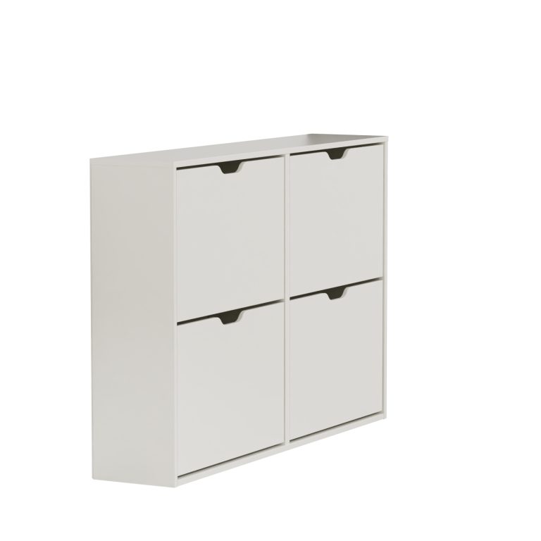 Wandkast boekenkast Stoer industrieel design metaal hout 178 cm hoog zwart - Meubel-Plein