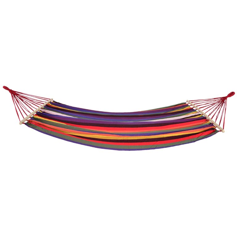 VDD Hangmat - 220 x 160m - Geschikt voor 2 pers. - Meerkleurig/Rood