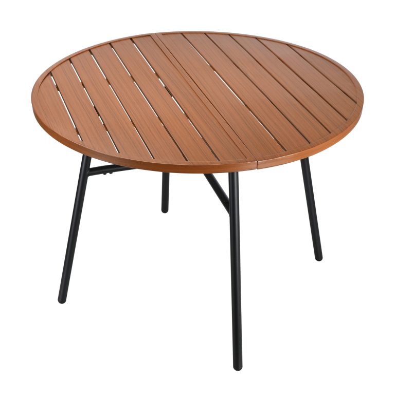VDD – Tuintafel – Buitentafel – Ronde tafel – Aluminium – 100 x 73,5cm