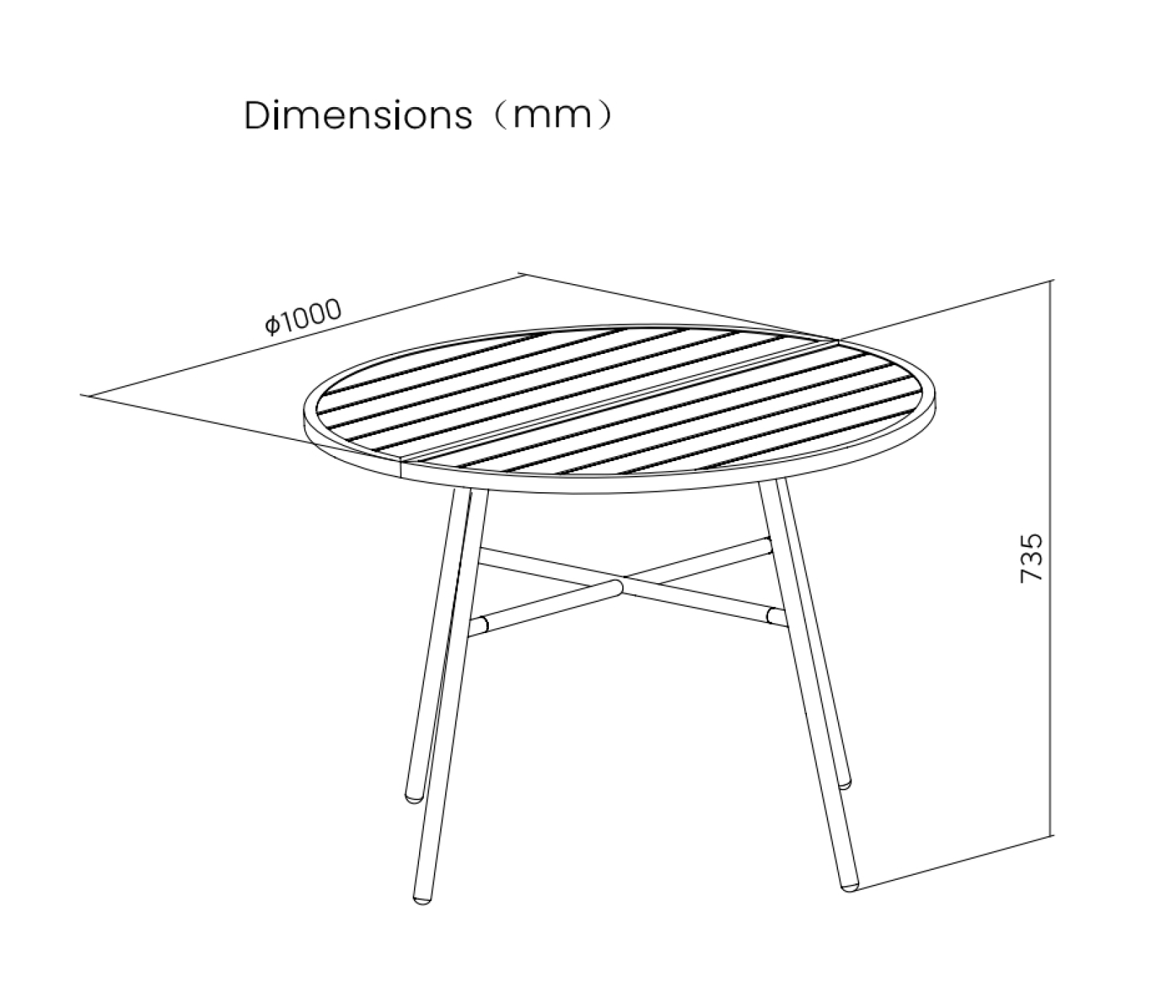 VDD – Tuintafel – Buitentafel – Ronde tafel – Aluminium – 100 x 73,5cm - Meubel-Plein VDD – Tuintafel – Buitentafel – Ronde tafel – Aluminium – 100 x 73,5cm - Meubel-Plein