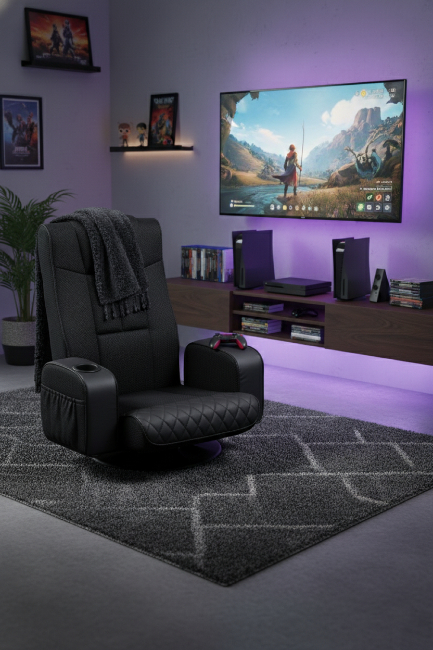 VDD Gaming - Gamestoel - Vloerstoel - Gamestoel zwart - Vloerstoel verstelbaar - alternatieve afbeelding
