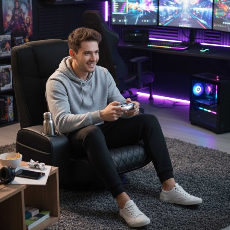 VDD Ergonomische Gamestoel Cyclone in de kleur Zwart/Wit