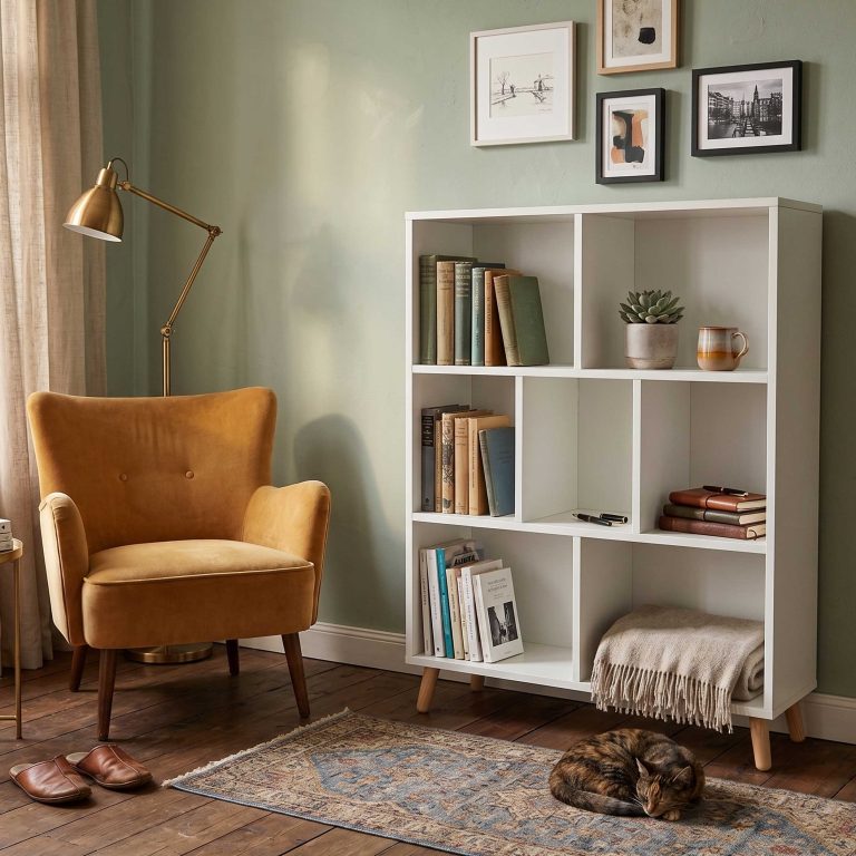 Wandkast Stoer metaal hout industrieel design open boekenkast 137 cm hoog zwart - Meubel-Plein