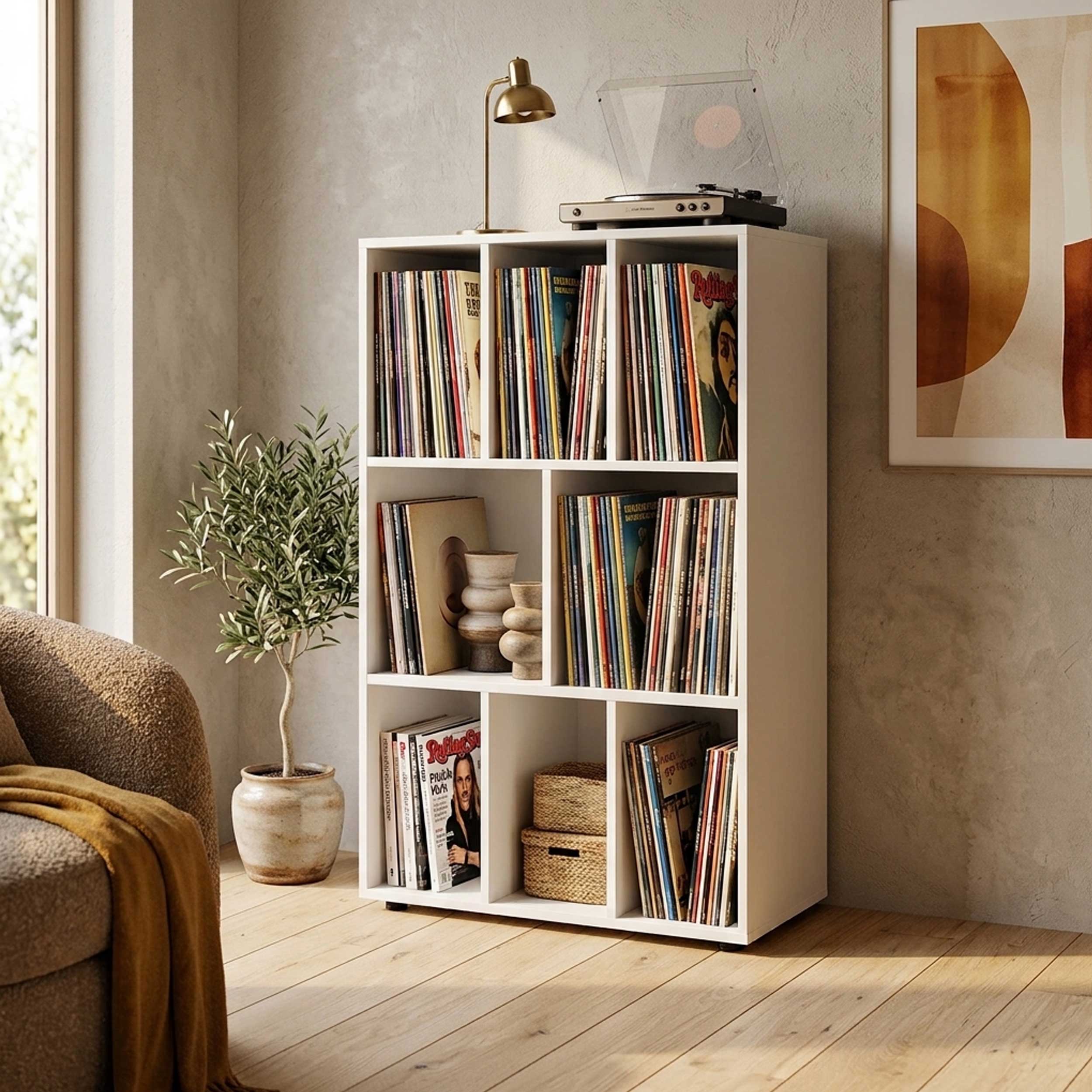 VDD Vinyl Opbergkast - Kast met 8 Vakken - 114 x 60 x 40 cm - Wit - Meubel-Plein VDD Vinyl Opbergkast - Kast met 8 Vakken - 114 x 60 x 40 cm - Wit - Meubel-Plein