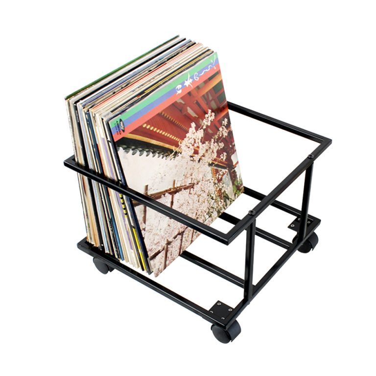 VDD Vinyl Opbergkast - Verrijdbaar - 70 x 60 x 40 cm - Bruin