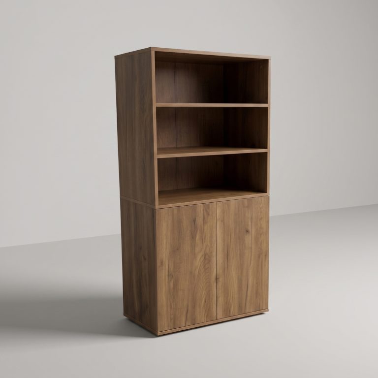 VDD – Kast – Boekenkast – Opbergkast – Push-to-close deurtjes – 70x40x146cm