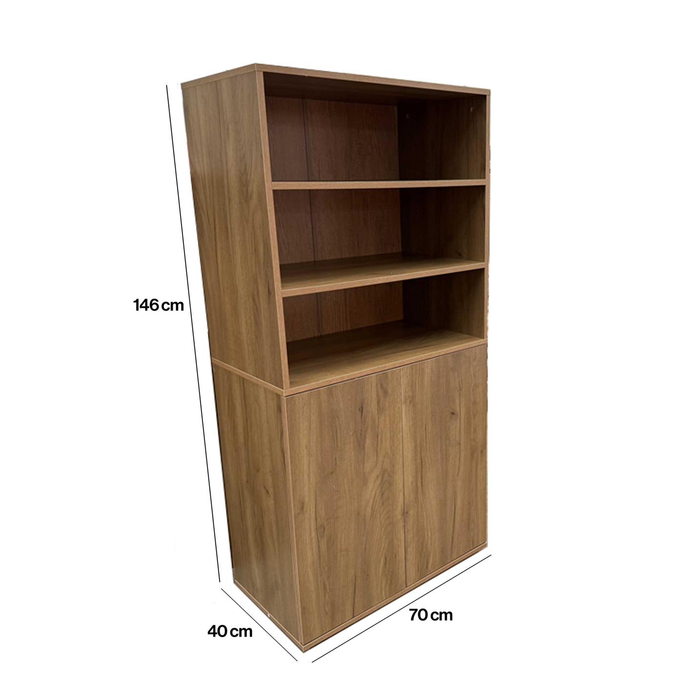 VDD – Kast – Boekenkast – Opbergkast – Push-to-close deurtjes – 70x40x146cm - Meubel-Plein VDD – Kast – Boekenkast – Opbergkast – Push-to-close deurtjes – 70x40x146cm - Meubel-Plein